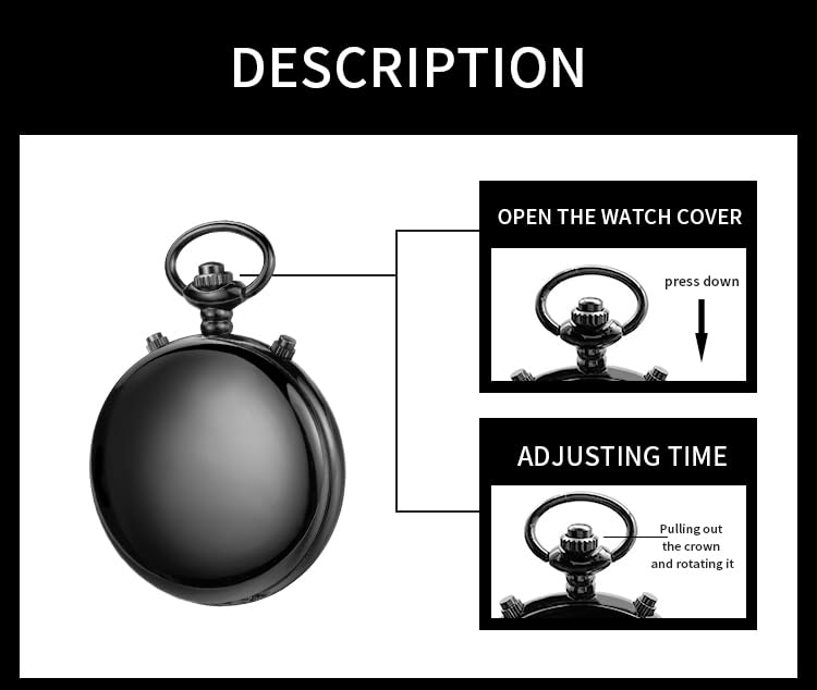 Image of BOSHIYA Multifunctional Stopwatch Calendar Silver Gold Black Pocket Watch with Bracelet