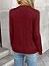 LILLUSORY Womens Sweaters Fall Fashion 2026 Lightweight Long Sleeve Knit Pullover Casual Trendy Tops Winter Clothes Wine Red S