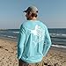Palmyth Fishing Shirts for Men Sun Protection Long Sleeve Fish T Shirt UPF 50+ Quick Dry Tee, SkyBlue Sailfish, XL