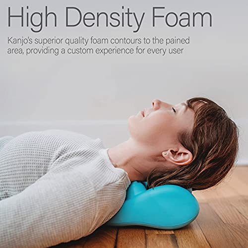 Kanjo Acupressure Neck Pain Relief Cushion | Cervical Traction Device & Acupressure Cushion For Muscle Tension & Relaxation | Helps Relieve Neck & Shoulder Pain | Fsa & Hsa Eligible | Blue #TOP3