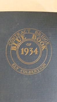 Hardcover Contract Bridge Blue Book 1934 [Unknown] Book