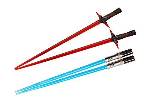 Star Wars The Force Awakens Kylo Ren and Rey Lightsaber Chopsticks Set