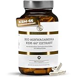 QIDOSHA® Bio Ashwagandha KSM-66® Extrakt, 180 Kapseln, 5% Withanolide, 600mg je Tagesportion
