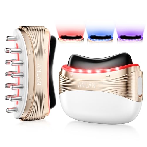 ANLAN 2-in-1 Red Light Therapy for Face & Neck Massager
