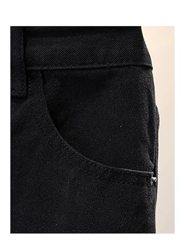 Womens High Waist A-Line Long Skirt with Slit Denim Casual Commute Straight Cut Button Front Denim Skirt3