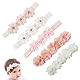 5 Stück Baby Mädchen Blumen Stirnbänder Baby Stirnbänder Blumen-Stirnband Kopfband Baby Haarschmuck Babystirnband Satinband Mädchen für Party Hochzeit Taufe Familienfoto Geschenke und Partys