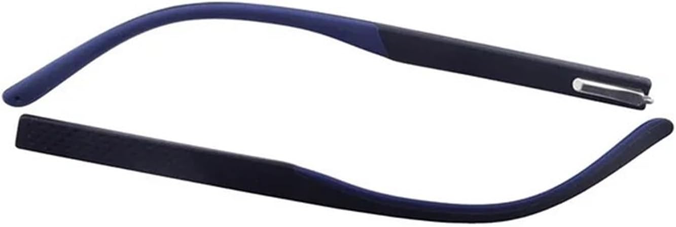 1pair TR90 Glasses Flex Hinge for Repair Broken Rod Replacement Spring Memory Eyeglasses Leg TR006(Black Blue)