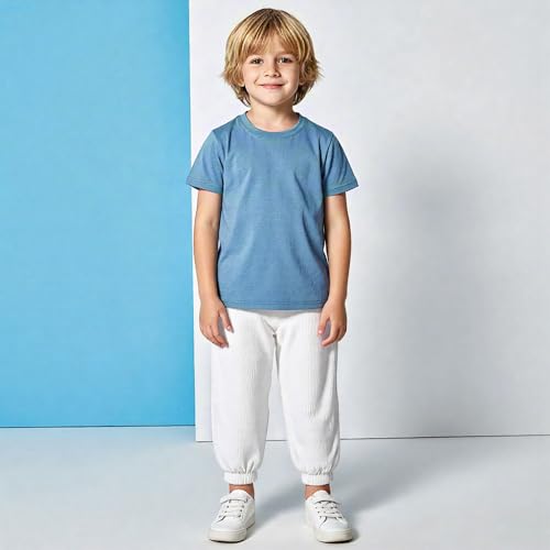 Image of Kids' Breathable Quick Dry Ice Silk Mosquito Pants Kids, Loose Anti-Mosquito, Sun Protection, Elastic Waist, Cuffed Ankles