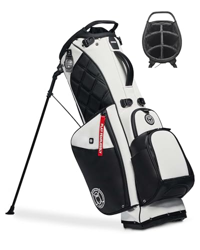 Ghost Golf Stand Bag, Anyday Oreo - Lightweight Golf Bags for Men & Women, 7-Way Dividers with Premium Materials & Magnetic Pocket - Standing Golf Bag Holds 14 Golf Clubs