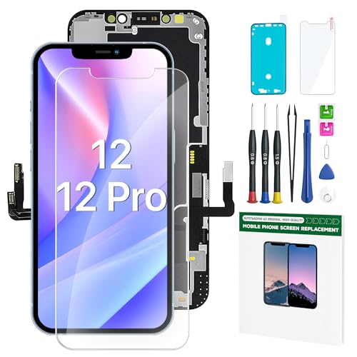 FFtopu for iPhone 12 and 12 Pro Screen Replacement Kit 6.1 LCD Display 3D Touch Full HD Digitizer Full Assembly Repair Kits not for Model 12 Pro Max and 12 Mini