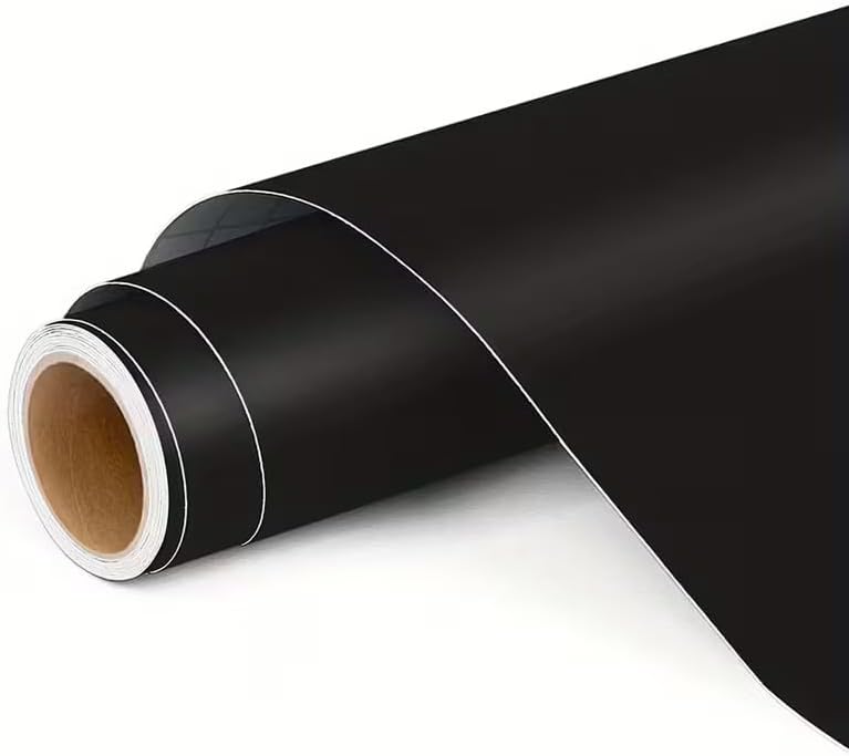 Matte Black Car Vinyl Wrap Film with Bubble Free Air Release Technology, Self Adhesive Automotive Decal Sheet for Cars Moto DIY Interior Exterior (2 Feet X 2 Feet)