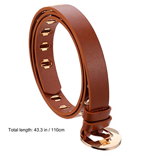 VALICLUD Cinto feminino de couro para cintura, cinto de vestido vintage com fivela para jeans macacã