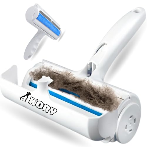 Quita Pelos Mascota Quita Pelusas Ropa Cepillo para Gatos Cepillo para Perros Cepillo Gato Rodillo Quitapelos Mascotas Quitapelusas Lavable y Reutilizable de Alfombras, Ropa y Sofá KORY