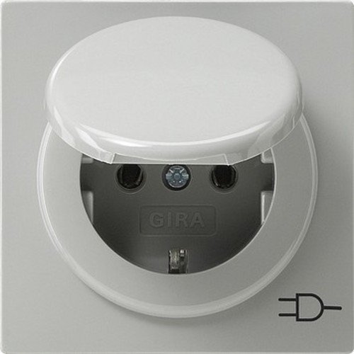 Preisvergleich Produktbild Gira 045442 Schuko grau Stecker Steckdose