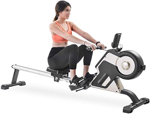 Image of Rowing Machine 2020 New Model Rowing Machine Fitness Cardio Workout with Adjustable Resistance Advanced Driving Belt System for Home Gym