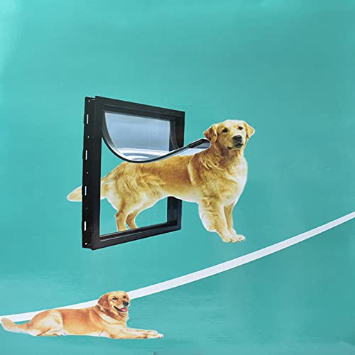 Fanmusic Aba Premium para Cães E, Fácil Instalação de Bricolage, Portão Durável, Plástico ABS, para