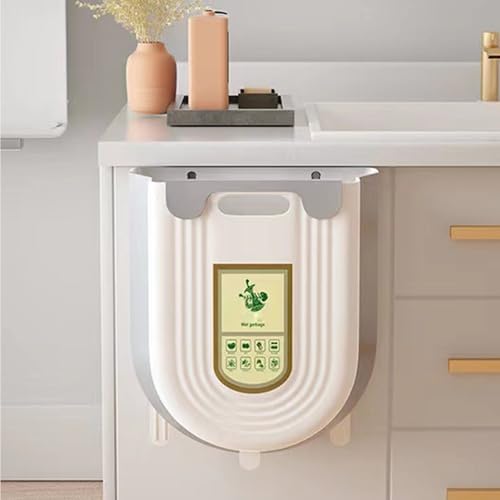 Bote de basura plegable para puerta o pared miniatura 5