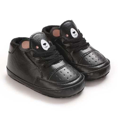 Baby Boys Girls Soft Sole Pu Leather Sneakers, Newborn Infant First Walkers Shoes