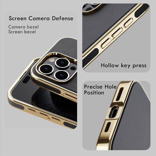 Coque cuir marron iPhone 16 Pro Max magnétique ajustement fin