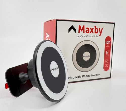Maxby Treadmill Phone Holder with Adhesive Base – MagSafe Compatible Magnetic Mount for Exercise Bike, Elliptical & Step Machine Consoles | Hands-Free Viewing, Sleek Low-Profile Design - Thumbnail 5