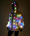Hommes Femmes LED Flash Veste légère Rave Hoodies Vest Couple Carnaval Pantalons Fête Noël Robe de fantaisie Déguisement de préférence