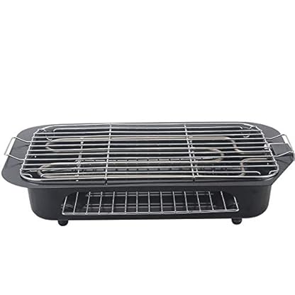 WANGLXFC Sicherheit Tragbarer Elektrischer Tischgrill, Rauchfreier Grill-innengrill, Einstellbare Thermostatische…