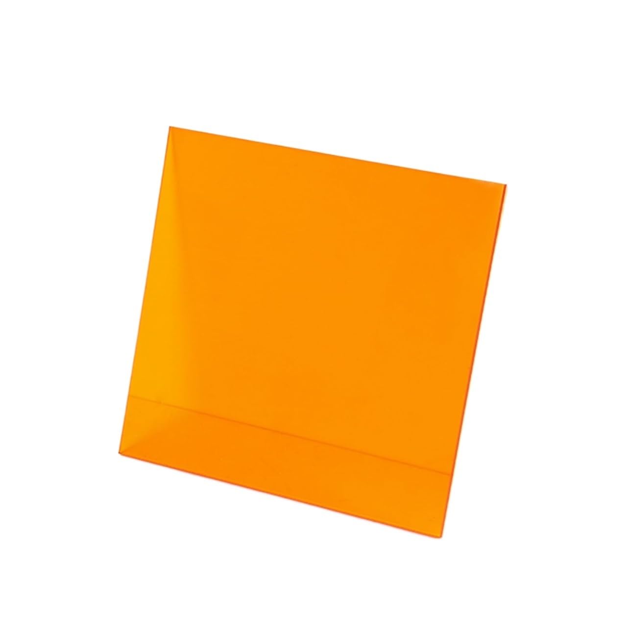 Feuille acrylique orange 3mm pour abat-jour et décoration intérieure