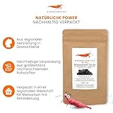 GARNELEN4YOU® Brennnessel Sticks – Premium Garnelenfutter aus 100% Brennnessel – pflanzliche Futter Pellets für Garnelen, Krebse & Schnecken – nachhaltige Verpackung – Made in Germany – 50 g