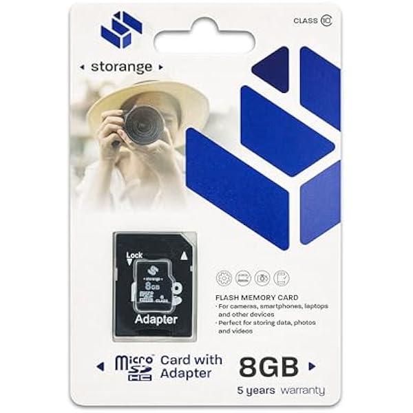 STORANGE 8 GB Class 10 SDHC - karta micro SD + adapter