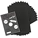 Produktbild 50x Vintage Kraftpapier in Schwarz - DIN A5-21 x 14,8 cm - 240 g/m² schwarzes Recycling-Papier, 100% ökologisch Bastel-Karton Einzel-Karte - NEUSER PAPIER
