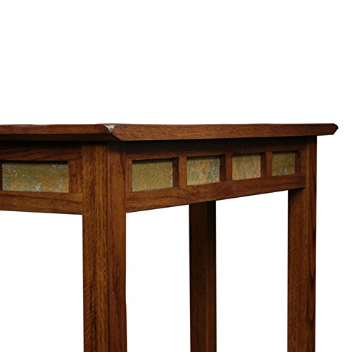 Image of Leick Home Sibley Console Table, 28 inch, Rustic Oak