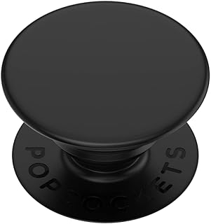 PopSockets: PopGrip with Swappable Top for Phones and Tablets - Black