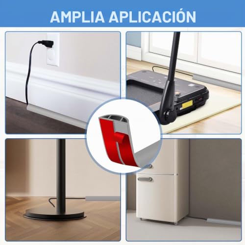 Pasacables de pvc para evitar tropezones con cables sueltos en el suelo 5