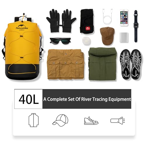 Mochila impermeable Naturehike 20L Khaki miniatura 4