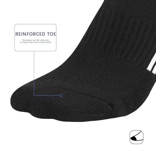 4-Pack Women’s Cushioned Ankle Socks, Comfortable Athletic Running Socks for Everyday Wear4