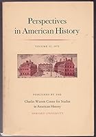 Perspectives in American History: Vol. VI (1972) B001IJ85NG Book Cover