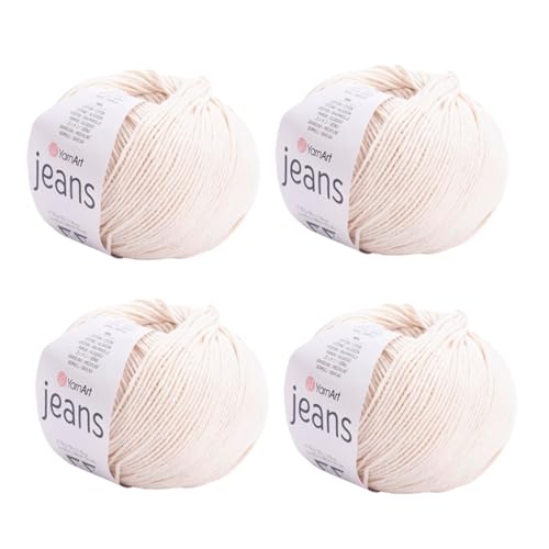 Image of YarnArt Cotton Blend Amigurumi Yarn - Cotton Acrylic Blend Yarn for Knitting & Crochet, Soft & Durable Yarn for Amigurumi, Baby Items and Garments