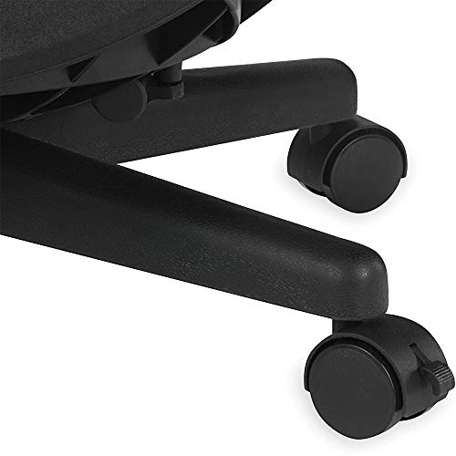 Gaiam Ultimate Balance Ball Chair - Premium Exercise Stability Yoga Ball Ergonomic Chair for Home and Office Desk with Reinforced Base, Air Pump, Exercise Guide, Black