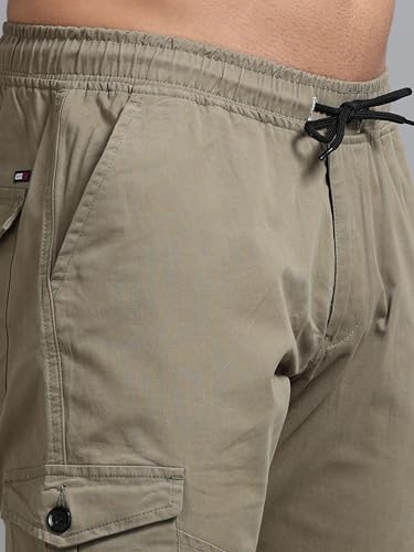 Image of U.S. Pitchers Mens Twill Laffer Cargo Joggers I 6 Pocket Utility Pants I Stylish Comfort Fit I 12 Colors I Sizes 30 to 38