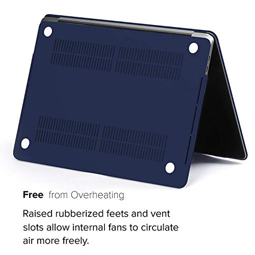 Image of Tobo MacBook Pro 13 Case 2018 2017 2016 Release A1989 /A1706 /A1708, Plastic Hard Shell Cover Compatible Newest MacBook Pro 13 Inch with /Without Touch Bar, (Navy Blue) - TD-051CC
