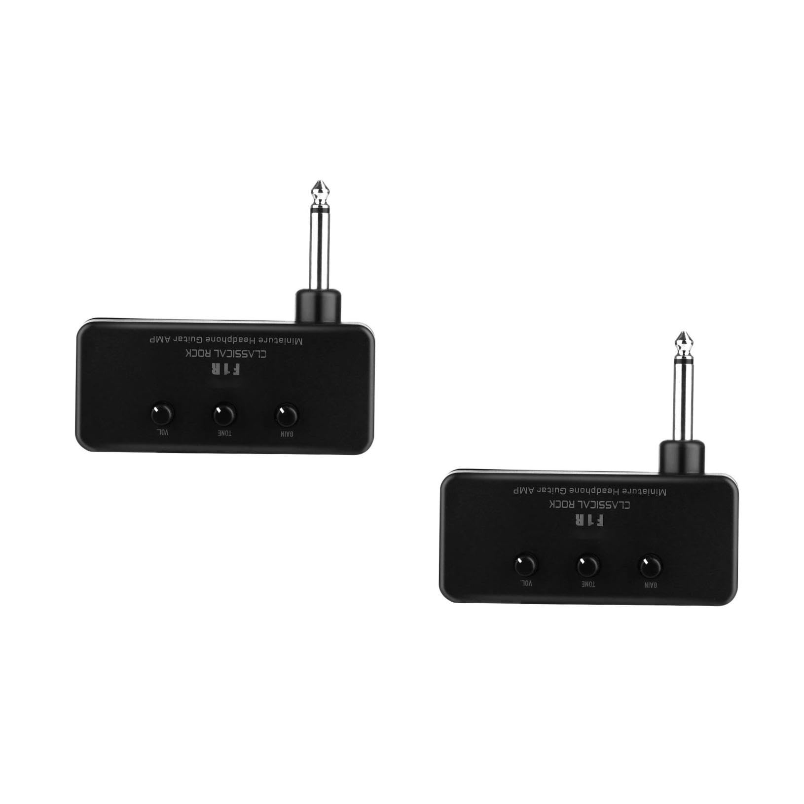 BESTonZON 2 Juegos De Amplificador De Auriculares De Bajo Mini Enchufe Amplificador De Guitarra Bolsillo De Plástico Y Aluminio Amplificador De Auriculares Para Guitarra Altavoz