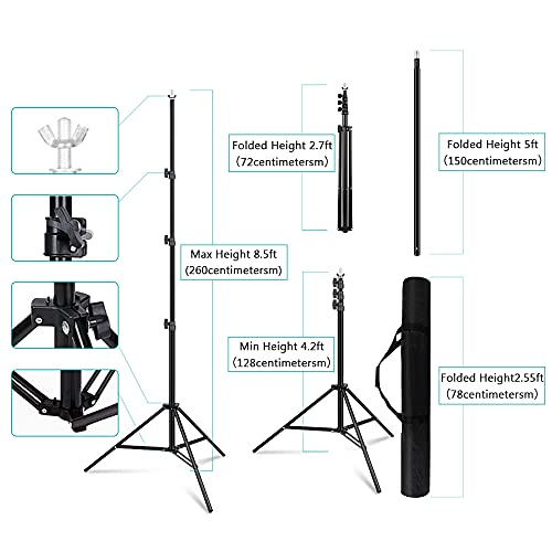 Présentation du produit : Support de toile de fond réglable pour studio photo et vidéo – Image 8