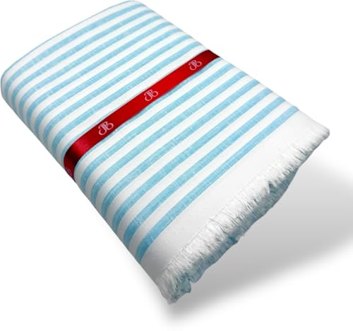 Image of JHABAK'S Unstitched Striped Shirt Fabric for Men - Cotton Linen Blend Lining Material - Shirt and Kurta Piece Cloth