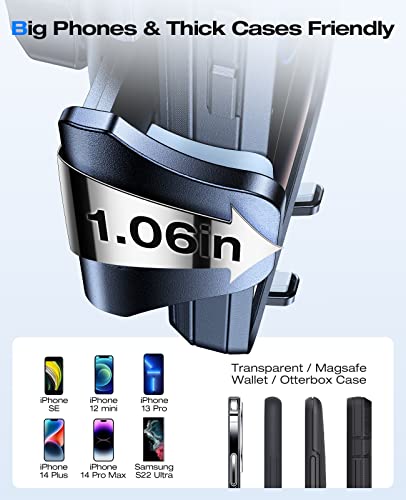 Vicseed Phone Mount For Car With [Anti-Melting Anti-Uv Film] Strong Power Suction Cup Dashboard & Windshield Car Phone Holder Mount Durable Hands-Free Universal Cell Phone Holder For All Mobile Phones #TOP4