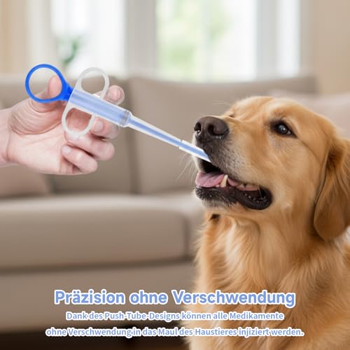 Tabletteneingeber Katze, 2 Stück Mit Praktischem Tropfer, Tablettengeber Für Katzen Mit Schluckhilfe, Milbemax Katzen Entwurmung Tabletten, Credelio Katzen Tabletten, Flohmittel Katzen Tabletten