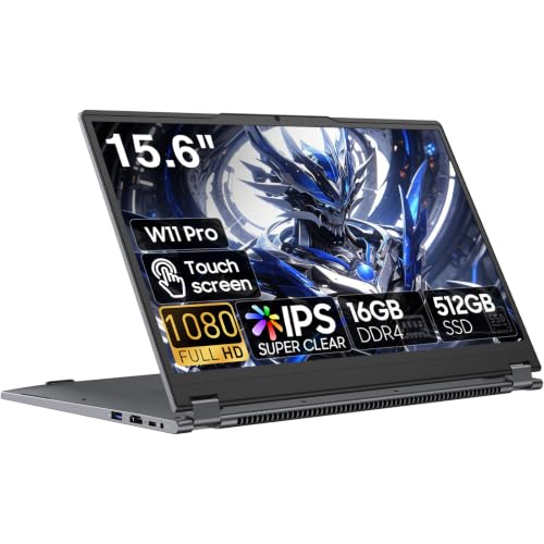 XWU Yoga 2 in 1 Laptop 15,6', 16 GB di RAM DDR4, 512 GB di SSD,AMD Ryzen 3 3200U (fino a 3,5 GHz), AMD Radeon Vega 3, Touch Screen Full HD,Wi-FI 5,BT5.1,RJ45,Tastiera retroilluminata