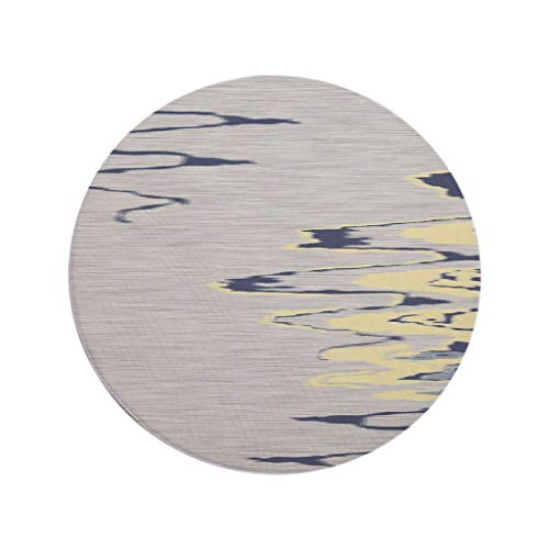 Serria_Fournitures de salle de bains Tapis Rond Chambre Tapis Doux Confortable Confortable Facile à Nettoyer 80x80cm Serria