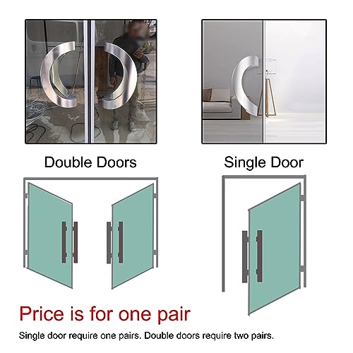 Poignée de porte dorée en aluminium robuste pour entrée chic et moderne - 4