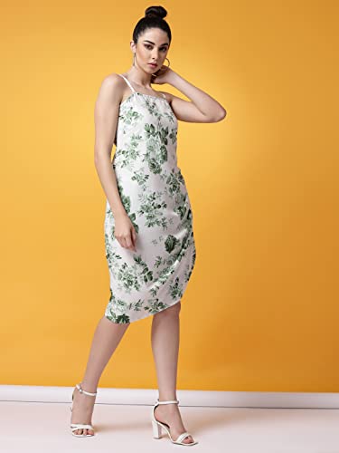 Image of OOMPH! Women's Crepe Sheath Knee-Length Dress