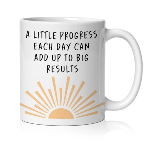 Taza de cerámica 11 oz con diseño motivacional miniatura 1